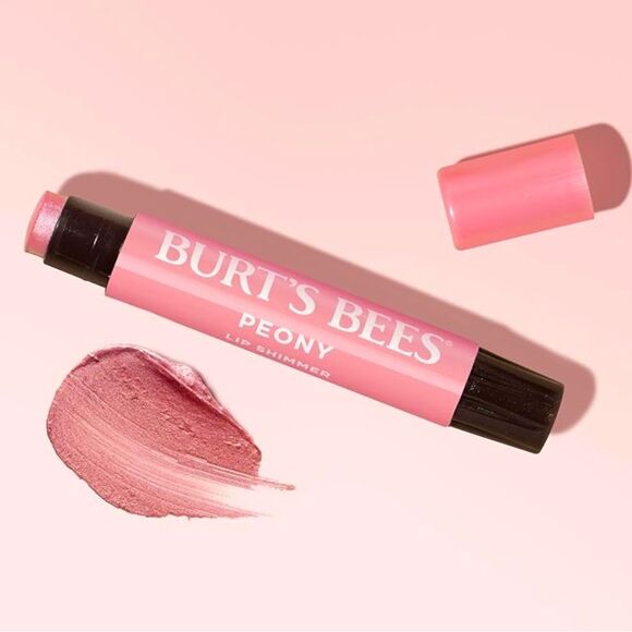 XMAS SALE Burts Bees "Peony" Pink Tinted Lip Shimmer - Picture 1 of 7